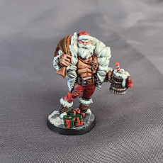 Picture of print of Klaus, the Sexy Santa (2 Christmas Versions)