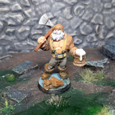Picture of print of Klaus, the Lumberjack