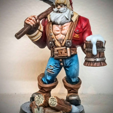 Picture of print of Klaus, the Lumberjack