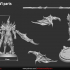 Dark Knights 4 miniatures 32mm pre-supported image
