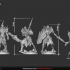 Dark Knights 4 miniatures 32mm pre-supported image