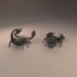 Emperor scorpion for 3D printing - pre supported image
