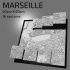 3D Marseille | Digital Files | 3D STL File | Marseille 3D Map | 3D City Art | 3D Printed Landmark | Model of Marseille Skyline | 3D Art image