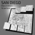 3D San Diego | Digital Files | 3D STL File | San Diego 3D Map | 3D City Art | 3D Printed Landmark | Model of San Diego Skyline | Art image