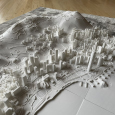 Picture of print of 3D Hong Kong | Digital Files | 3D STL File | Hong Kong 3D Map | 3D City Art | 3D Printed Landmark | Model of Hong Kong Skyline | 3D Art