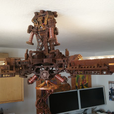 Picture of print of Ceiling Lamp - Steampunk Style