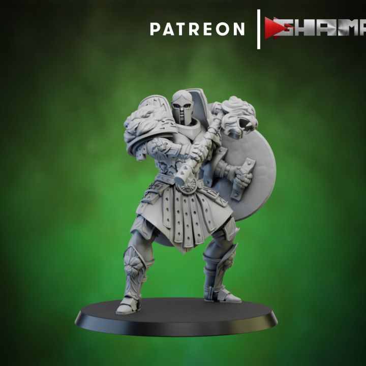$4.90spartancast Shield and Hammer warrior 3 support ready
