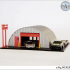 MINI GARAGE DIORAMA FOR 1/64 SCALE DIECASTS - MODEL 005 - STEEL DOME image