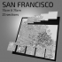 3D San Francisco | Digital Files | 3D STL File | San Francisco 3D Map | 3D City Art | 3D Printed Landmark | Model SanFrancisco Skyline | Art image