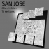 3D San Jose | Digital Files | 3D STL File | San Jose 3D Map | 3D City Art | 3D Printed Landmark | Model of San Jose Skyline | 3D Art image