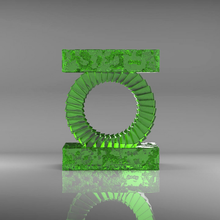 Green Lantern Logo Emblem Symbol 3D print model