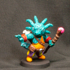 Picture of print of Axolotl Wizard (pre-supported included)