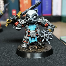 Picture of print of Panda Paladin (pre-supported included)
