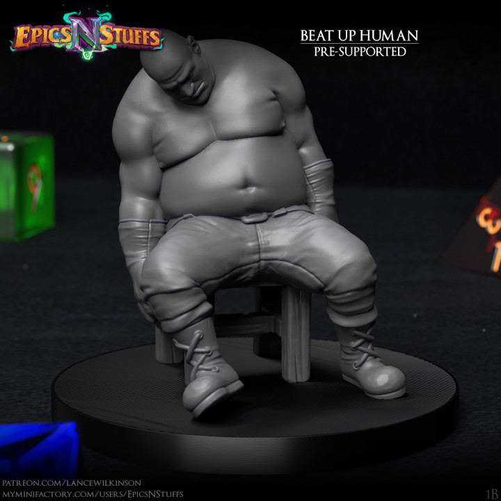 $2.99Beat Up Human 1B Miniature - Pre-Supported