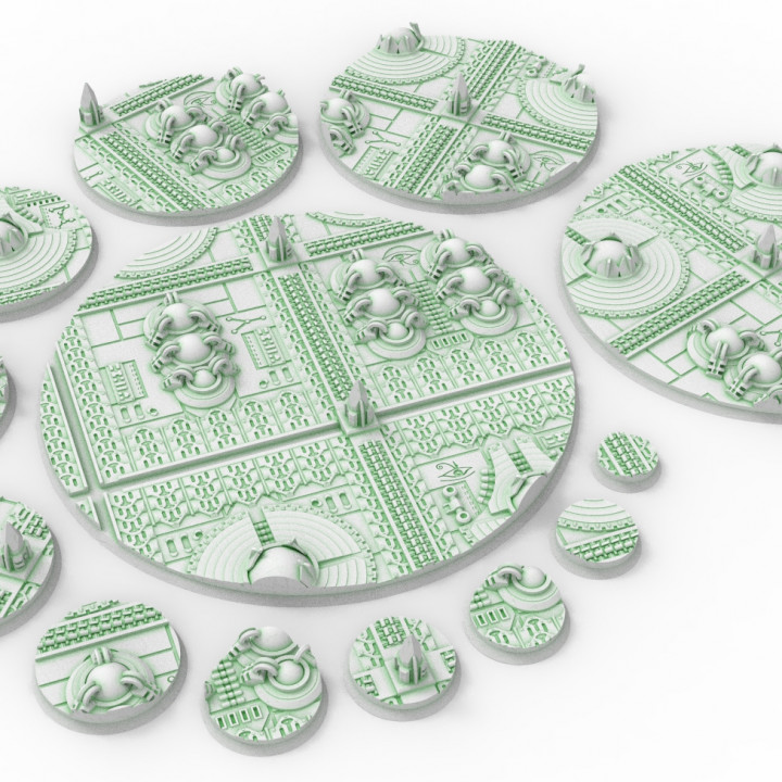 Cinan haven - 183 Round & Oval & Hexagonal bases for wargame set 2's Cover