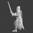 Medieval knight with two hand sword image
