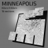3D Minneapolis | Digital Files | 3D STL File | Minneapolis 3D Map | 3D City Art | 3D Printed Landmark | Model of Minneapolis Skyline |3D Art image