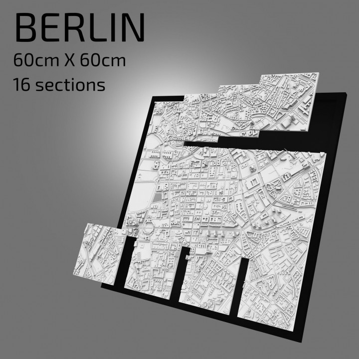$17.003D Berlin | Digital Files | 3D STL File | Berlin 3D Map | 3D City Art | 3D Printed Landmark | Model of Berlin Skyline | 3D Art