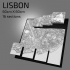 3D Lisbon | Digital Files | 3D STL File | Lisbon 3D Map | 3D City Art | 3D Printed Landmark | Model of Lisbon Skyline | 3D Art image