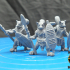Lemur Folk with Spears (pre supported) print image