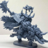 Orc Warboss on warboar (with shield or two weapons) print image