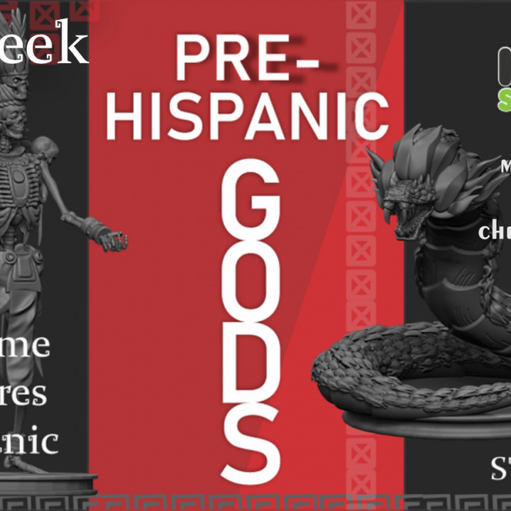 $38.00Prehispanic Gods - Stl board game Miniatures Mayan, Aztec +.