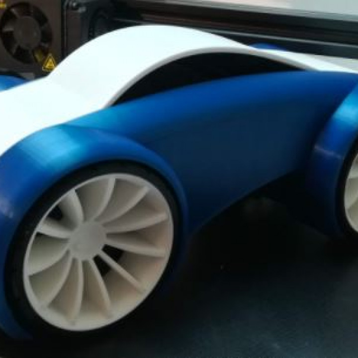 Wheels and tire for Dual Mode Windup Car