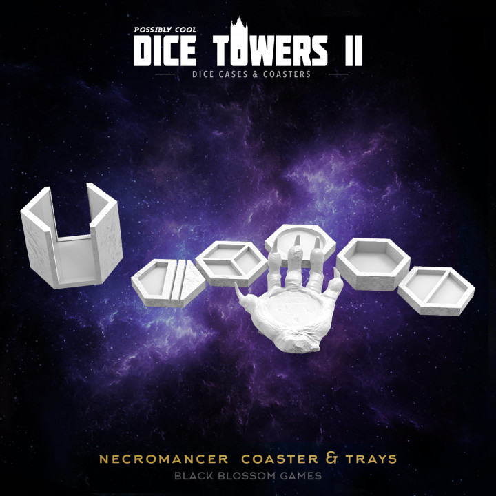 TC05 Necromancer Coaster & Trays :: Possibly Cool Dice Tower 2's Cover
