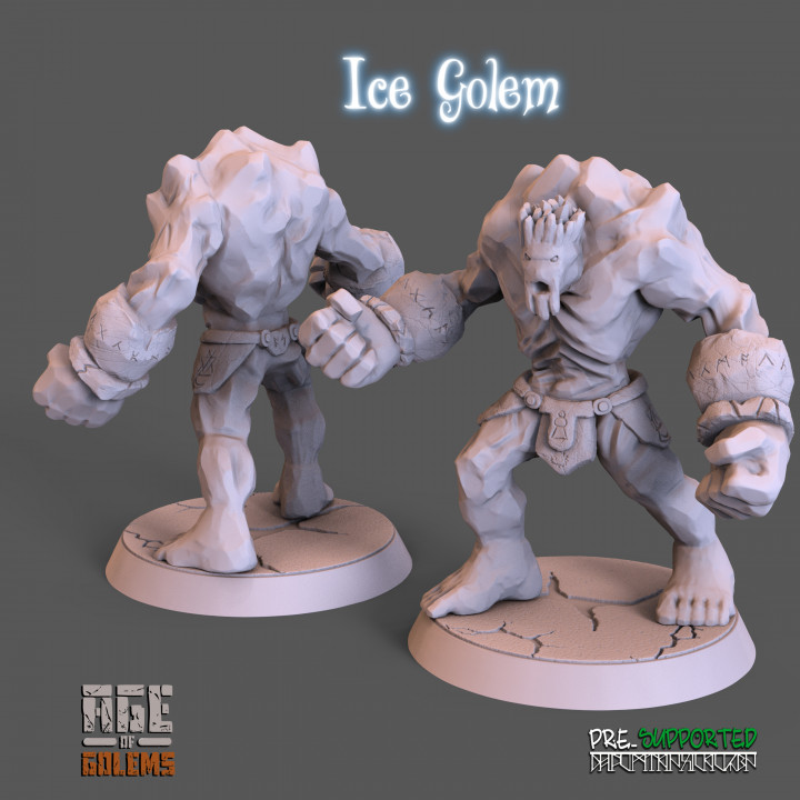 Ice Golem Pose 1 - Age of Golems's Cover