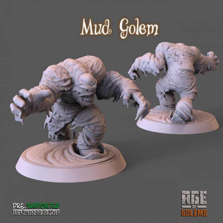 Mud Golem Pose 1 - Age of Golems's Cover