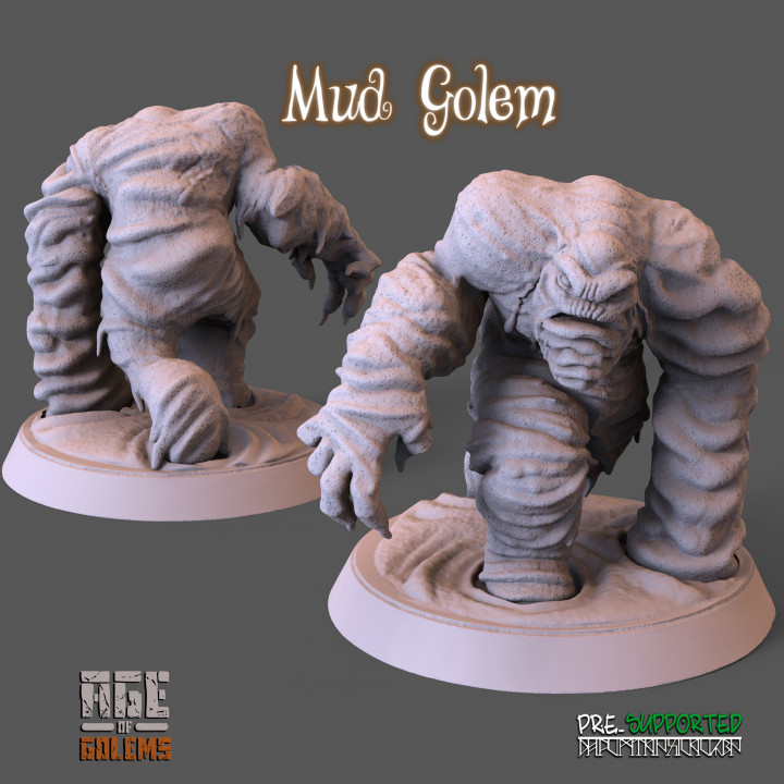 Mud Golem Pose 2 - Age of Golems's Cover