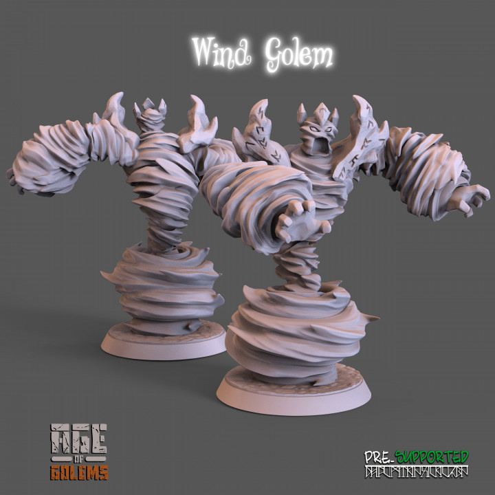 Wind Golem Pose 2 - Age of Golems's Cover