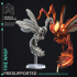 Fire Wasp - Elemental Familar - PRESUPPORTED - 32mm Scale. image