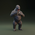 Gorilla pounding chest - pre supported image