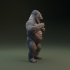 Gorilla pounding chest - pre supported image