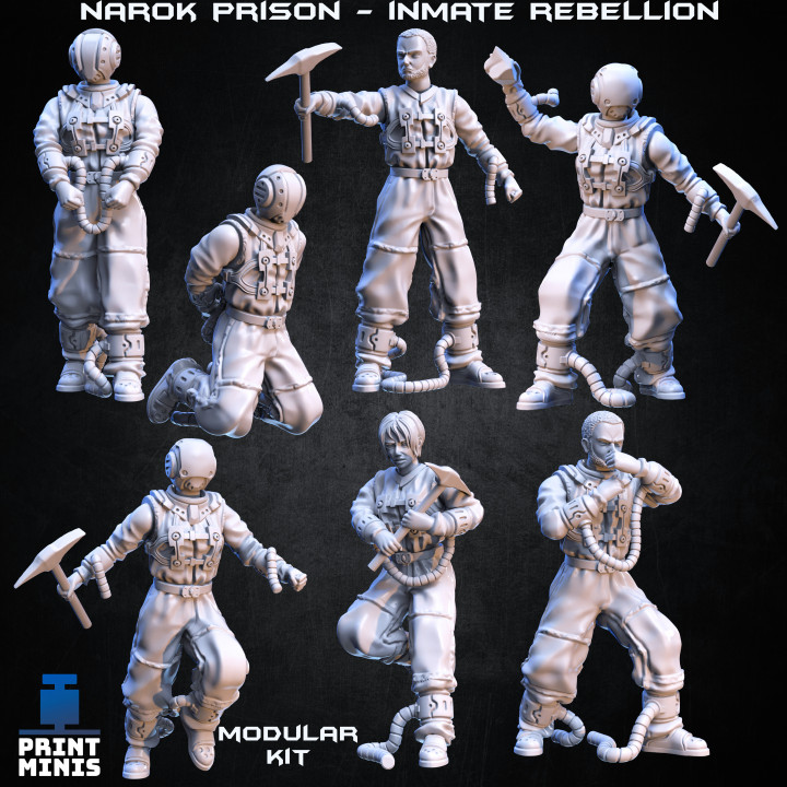 $16.00Lunar Prisoners - Modular Inmate Rebellion - Narok Prison Collection