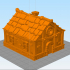Traditionnal house 5 - Farm Medieval scenery terrain wargame image