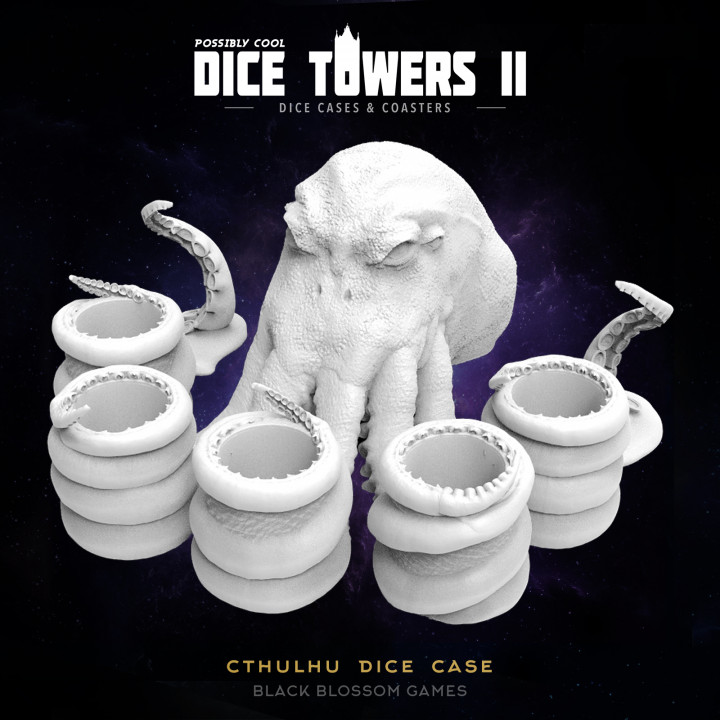 DC01 Cthulhu Head and Dice Case Boxes :: Possibly Cool Dice Tower 2's Cover