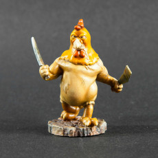 Picture of print of Psychotic Chicken Mascot 32mm