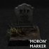 'Here Lies Moron' Tombstone Marker, Pre-supported image
