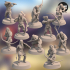 Acenii Barbarian Army Bundle (10 miniatures) – 3D printable miniature – STL file image