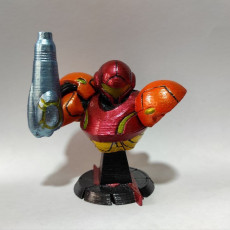 Picture of print of Samus Bust (flexing) - Metroid