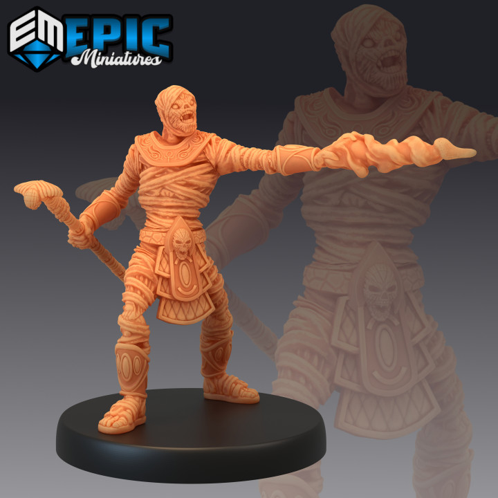 $3.90Mummy Mage Attacking / Undead Wizard / Egyptian Sorcerer
