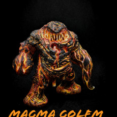 Picture of print of Magma golem