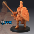 Castle Knight Attacking / Armored Warrior / Sword Shield Fighter / Guard image