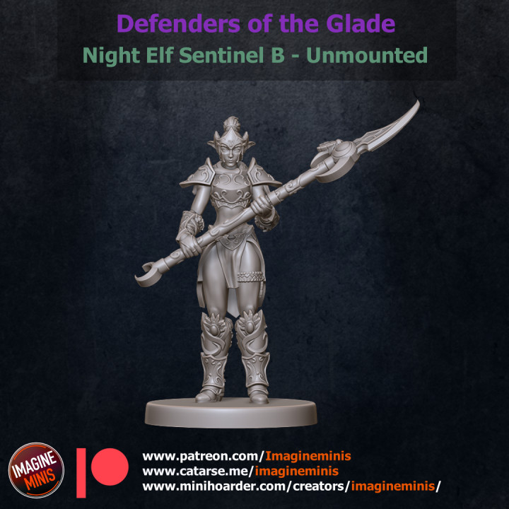 $3.00Defenders of the Glade - Night Elf Sentinel - Unmounted B