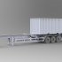 Trailer and container for delivering image