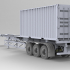 Trailer and container for delivering image