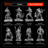 18 miniatures - 32mm - Classic RPG game heroes bundle - MASTERS OF DUNGEONS QUEST image