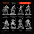 18 miniatures - 32mm - Classic RPG game heroes bundle - MASTERS OF DUNGEONS QUEST image